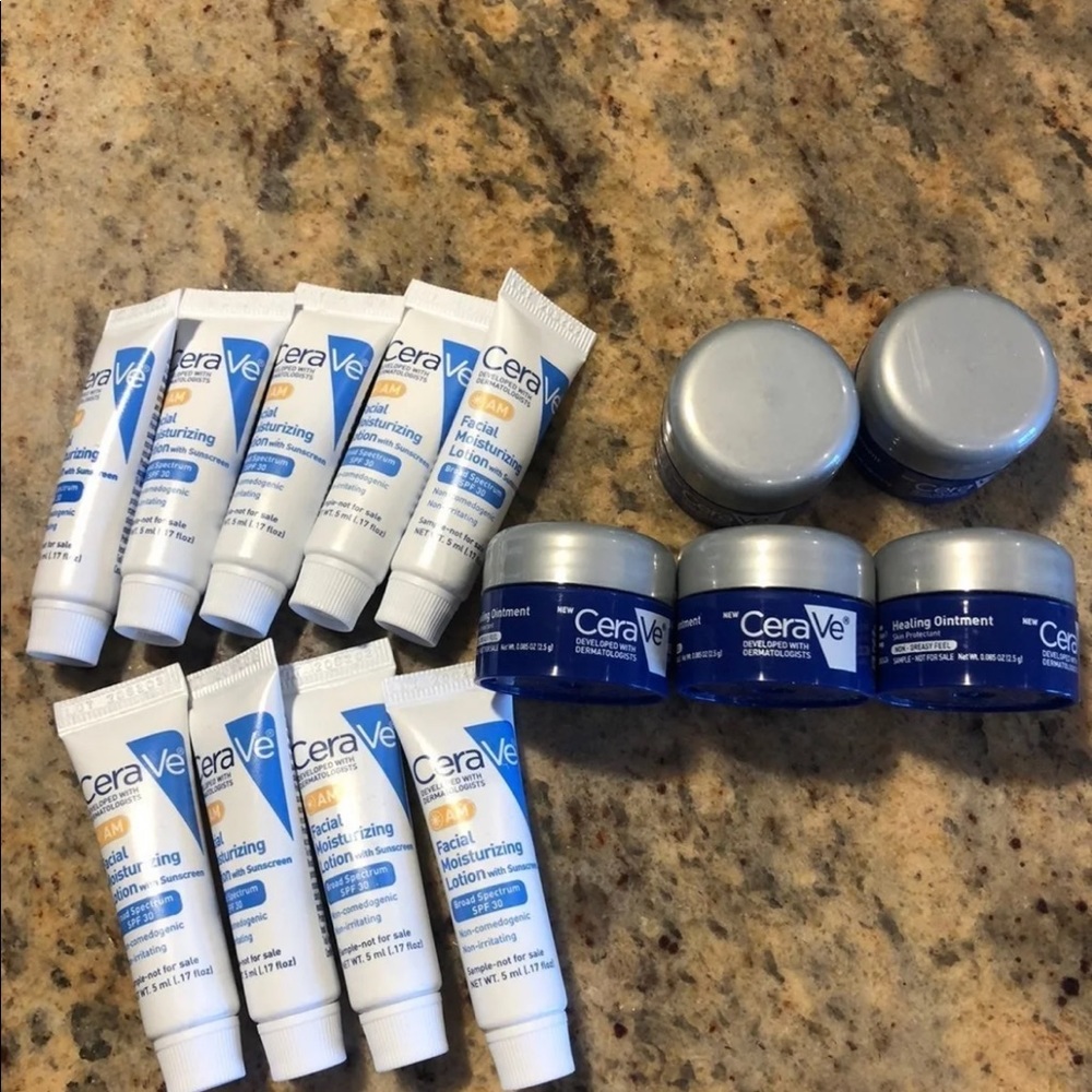 New erve Facial moisturizer AM and heaing ointment